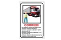 Cartello segnaletico comunicazione per i corrieri COVID-19 (06-003738)