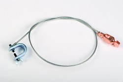 Cavo antistatico clips + morsetto 1 m (034.08501)