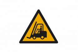 Pericolo carrelli elevatori ed altri veicoli industriali (E1109mis)