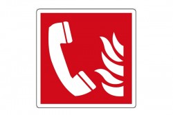 Telefono di emergenza antincendio (E15167mis)