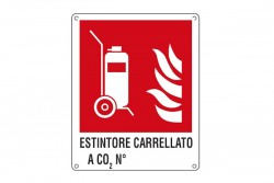 Estintore antincendio carrellato a CO2 Nø... (E20179mis)