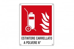 Estintore antincendio carrellato a polvere Nø... (E20180mis)