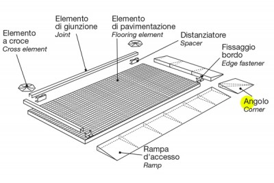 Rampa angolare 470x470 mm (035.00450.460)