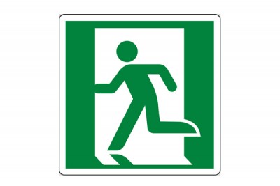 Uscita d'emergenza a sinistra (E15154mis)